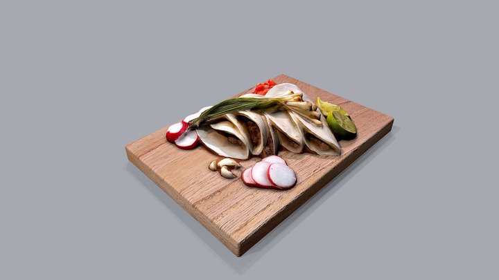 food tacos mexicans mexico commida mejicana 3D Model
