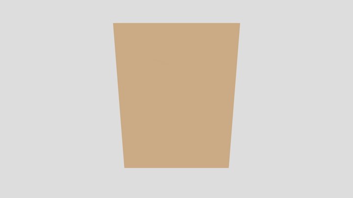Empty Book Shelf 3D Model