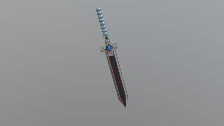 Infected Showcase Weapon: The KEY Broadsword 3D Model
