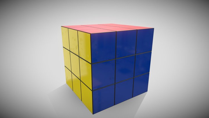 Rubik´s Cube - lektion 1 3D Model