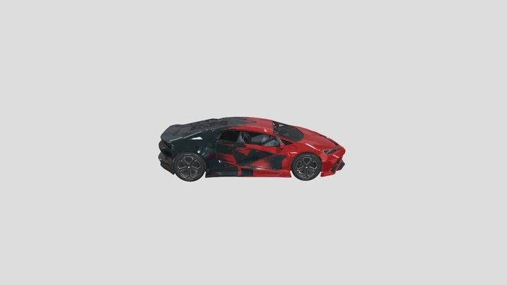 Futuristic Supercar Concept 3D Model