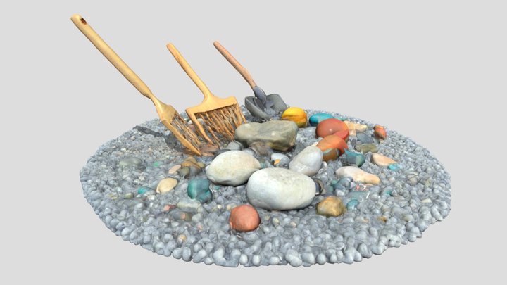 Zen Rock Garden – Kostenloses 3D-Modell STL