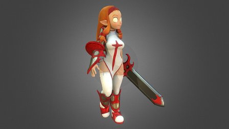 Wakfu Fanart - Female IOP 3D Model