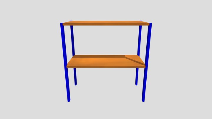Warehouse Racking / Shelving - Low Poly