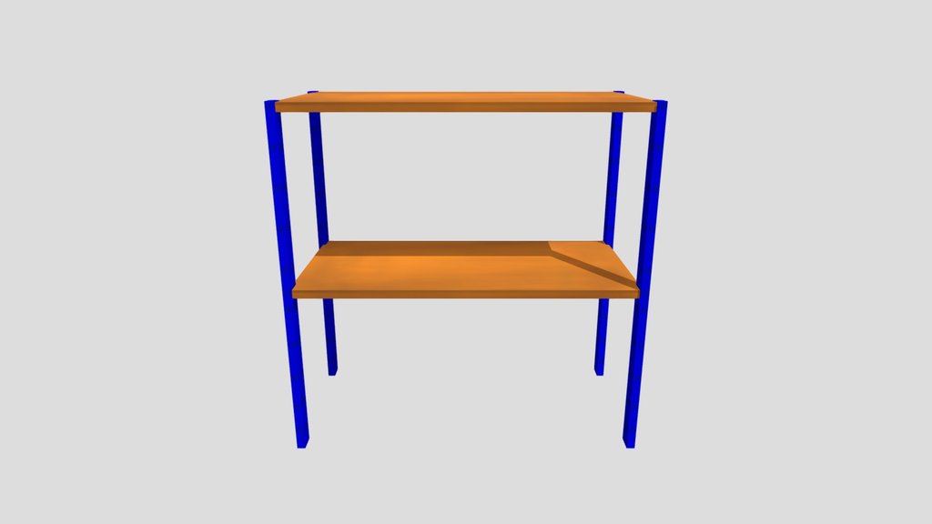 Warehouse Racking / Shelving - Low Poly
