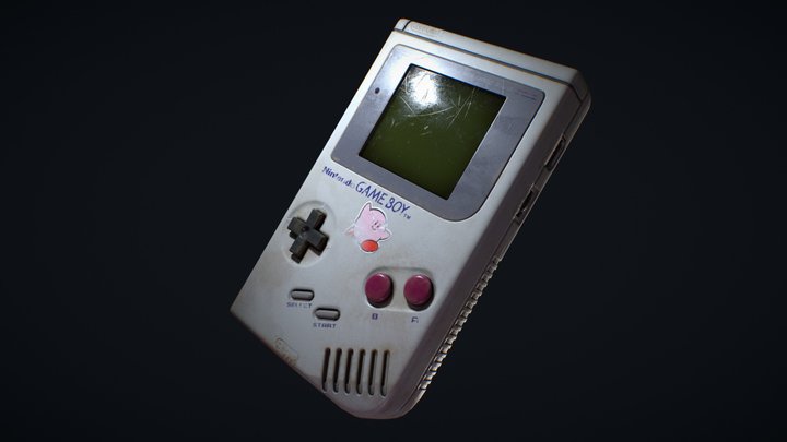 Nintendo Game Boy 3D model - Download Electronics on