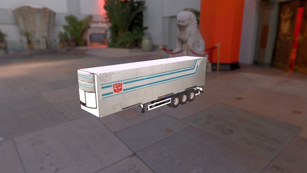 trailer   optimus prime truck