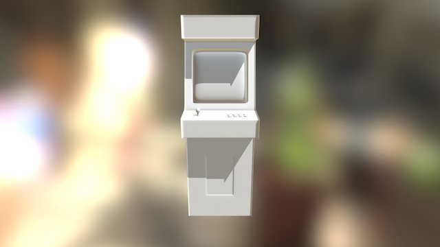 Textureless_Arcade Cabinet 3D Model