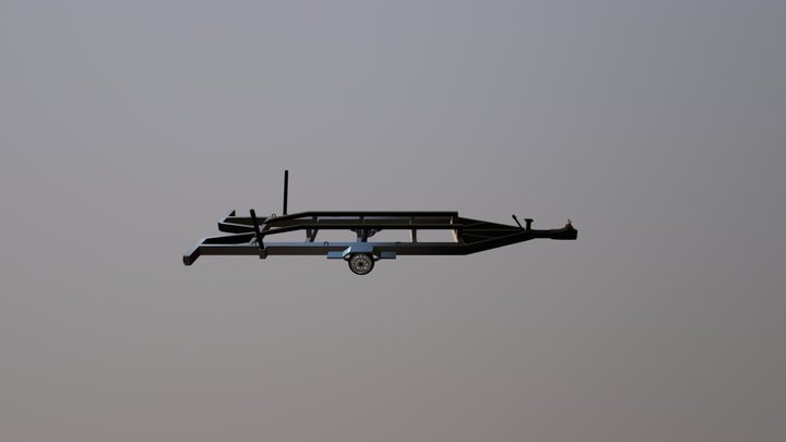 Carreta Canoa 3D Model