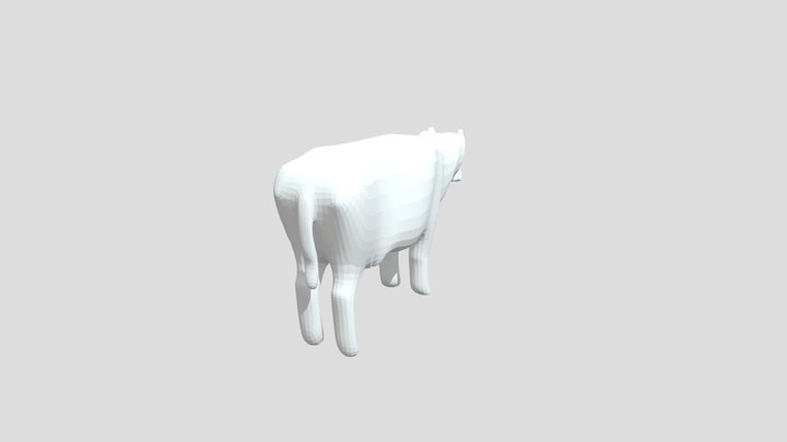 Low poly cow 3D Model