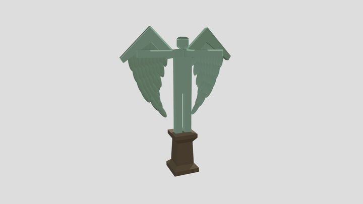 Angel Gravestone – Kostenloses 3D-Modell STL