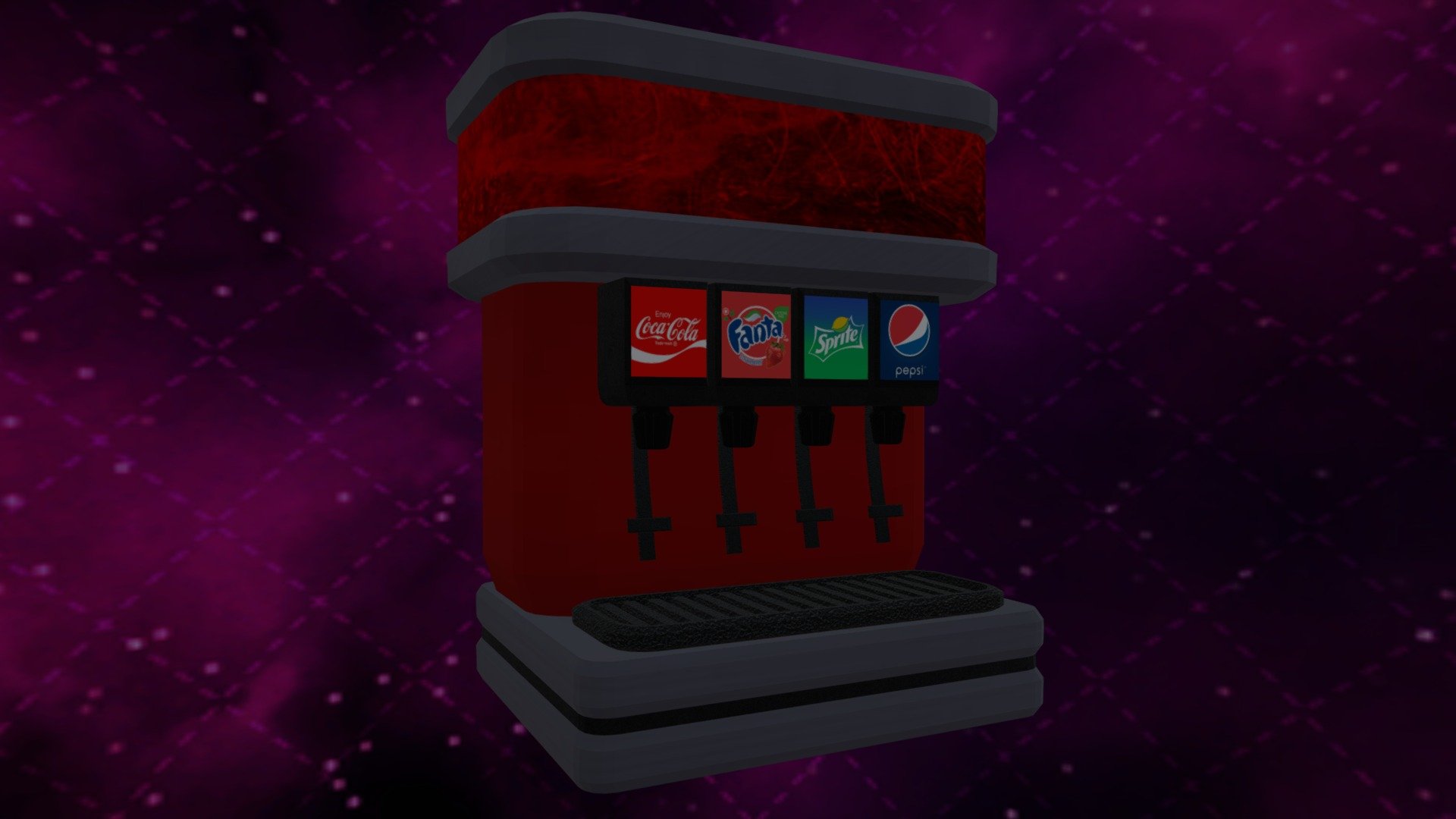 Soda Dispenser FBX Low Poly FREE Download Free 3D model by
