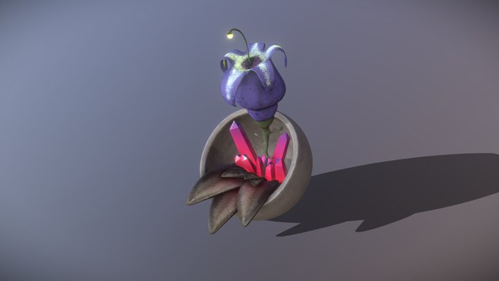 Extrange Potted Plant | #LowPolyPlantChallenge 3D Model
