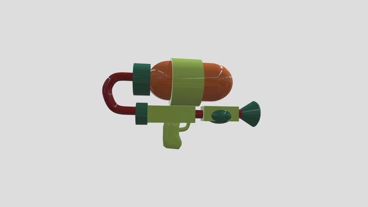 Splattershot Splatoon 1 3D Model