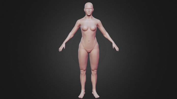 Study Human Female Sculpt 3D Model