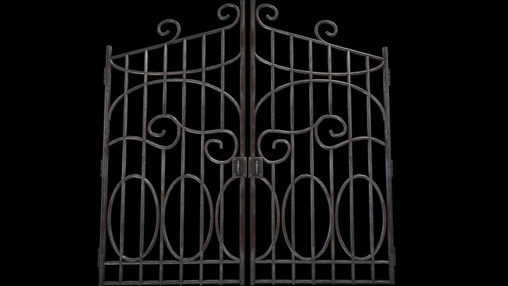 Door metallic Parking Garden villa – Modelo 3D gratuito STL