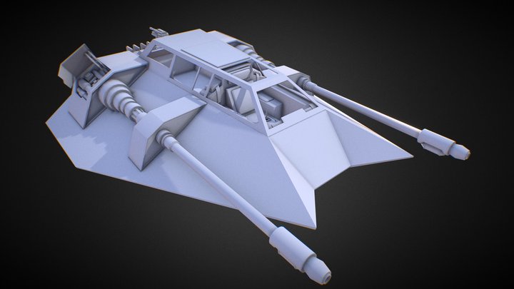 Snowspeeder WIP 3D Model