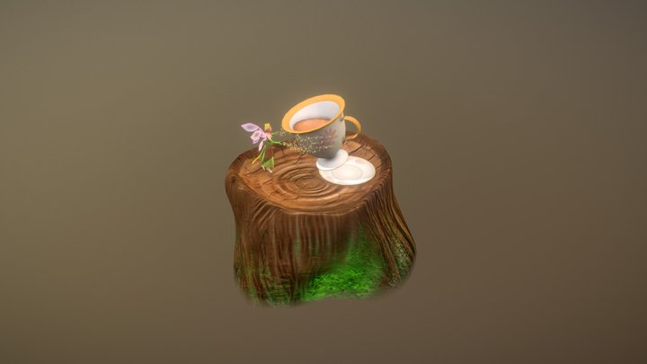 The Fairy's Tea Party 3D Model