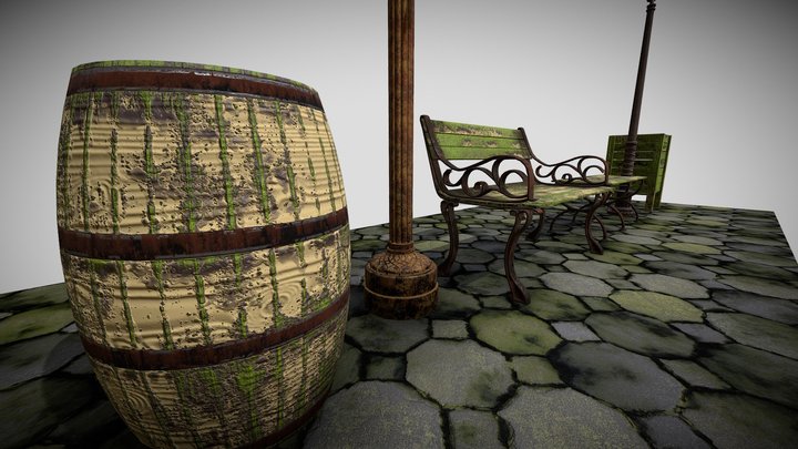 Old Street Props 3D Model