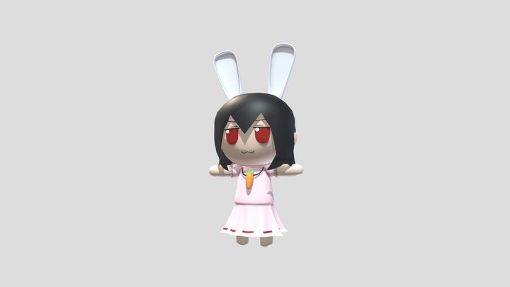 東方 Project - Tewi fumo model 3D Model