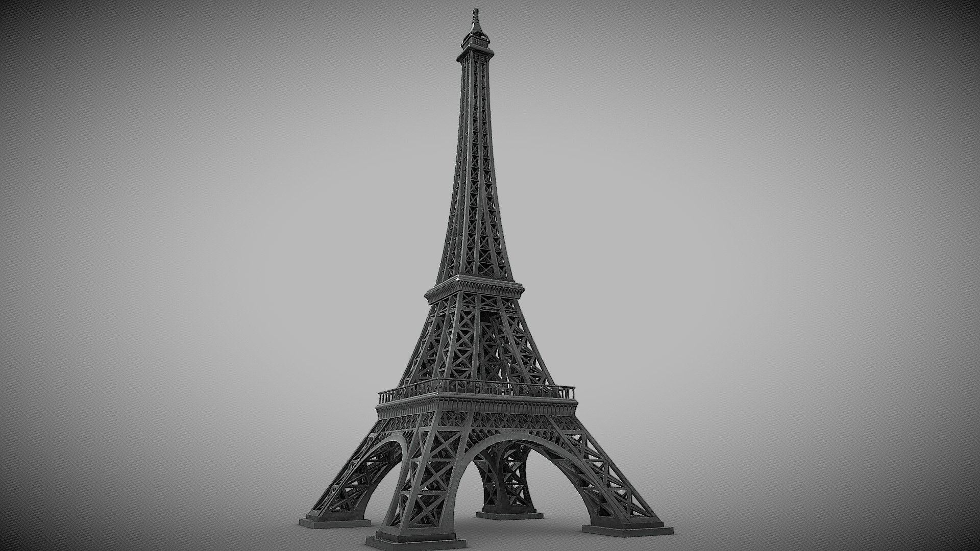 FREE ) La tour Eiffel - Download Free 3D model by SDC PERFORMANCE