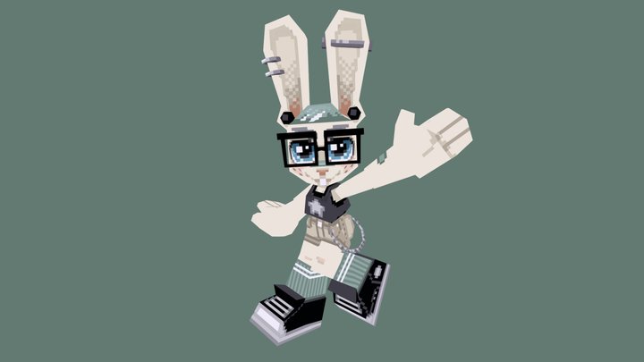 Tea the Bunny 3D Model