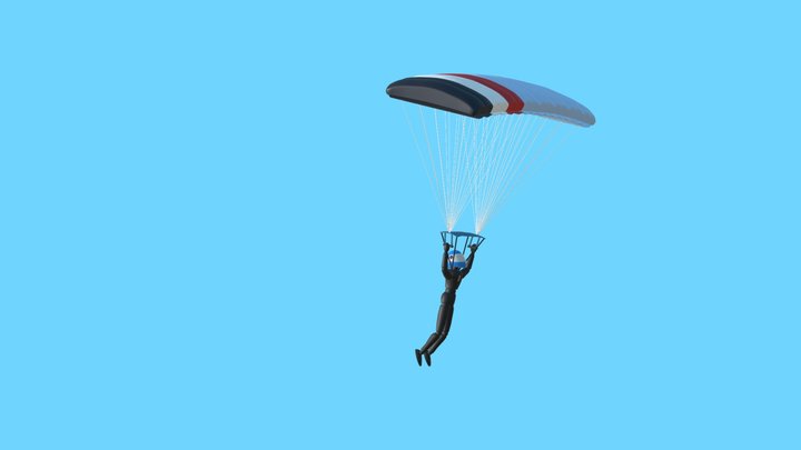 L'équipe de France de chute libre 3D Model