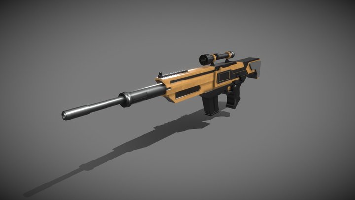 Sci-Fi Weapon 3D Model