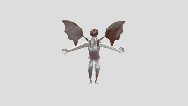 Draconic bird warrior 3D Model