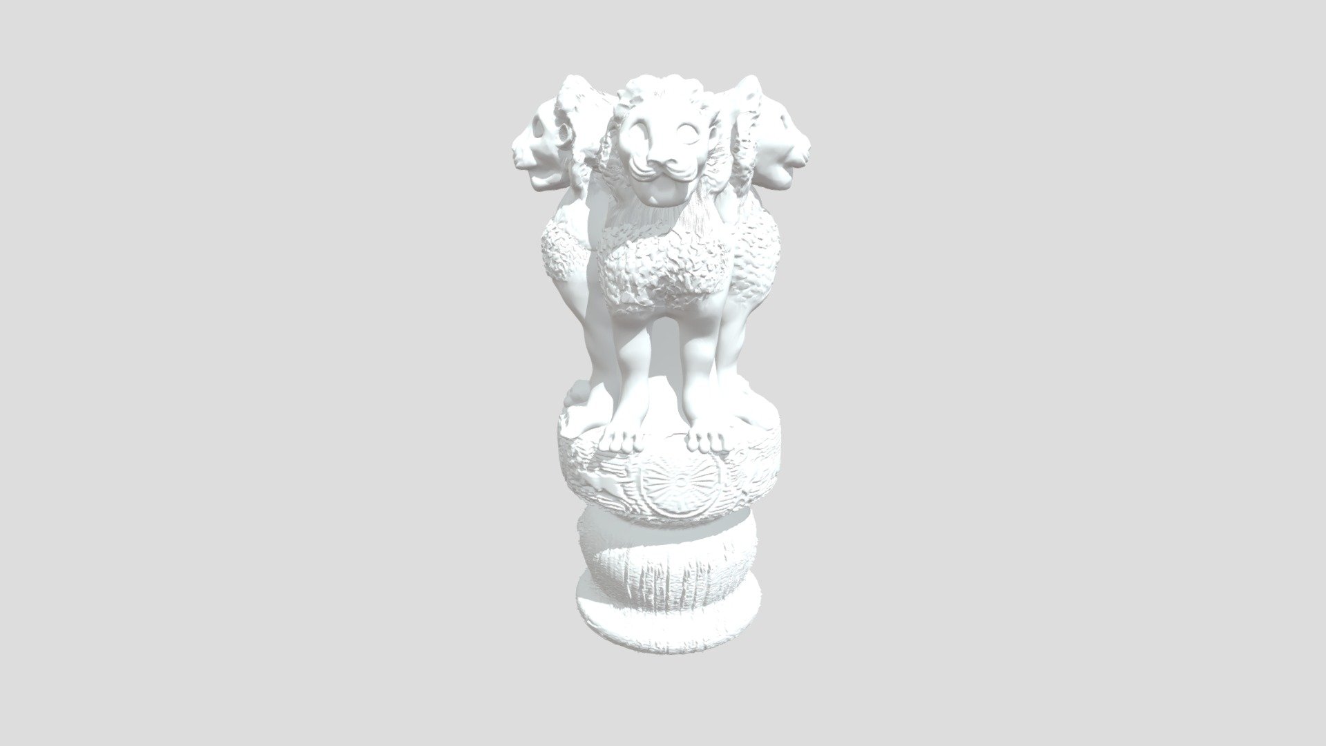 our national lion  3d model