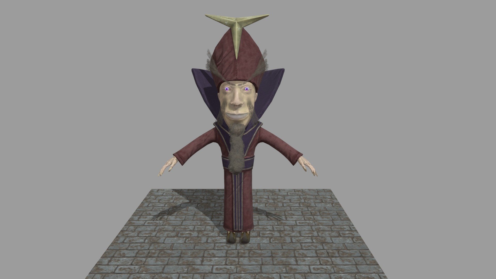 Wizard With Robes - 3D model by Dumokan Art (@dumokanart) [8559547 ...