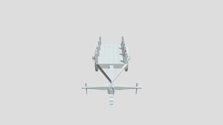 Bullock Cart No Sub Div 3D Model
