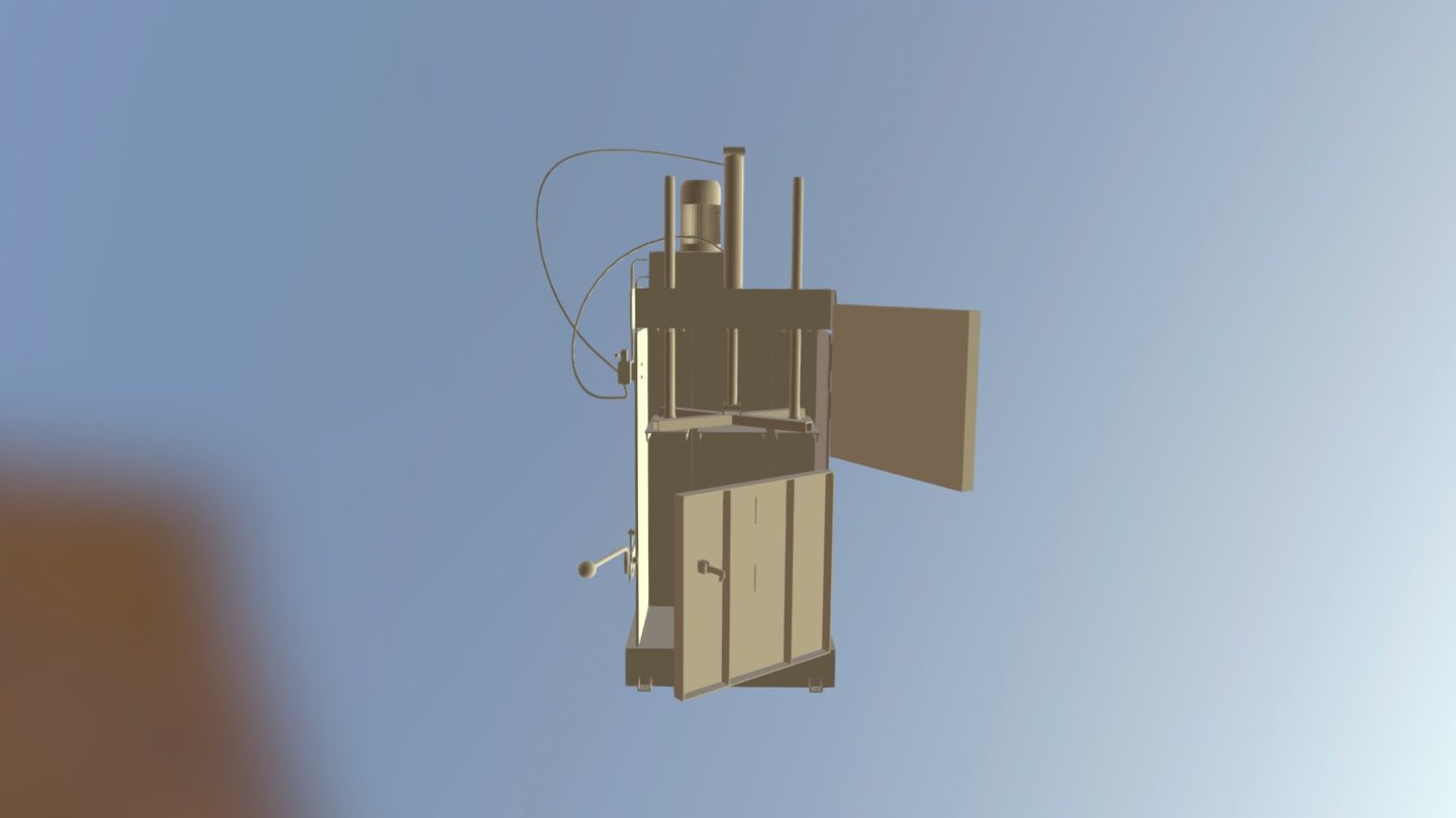MESIN PRESS KARDUS MODEL3D 5 TON