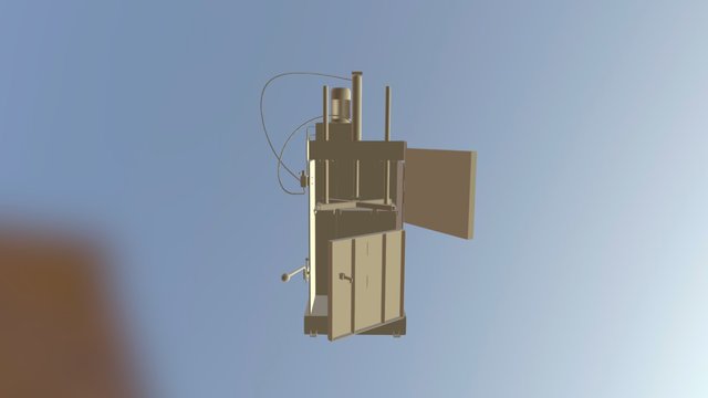 MESIN PRESS KARDUS MODEL3D 5 TON 3D Model