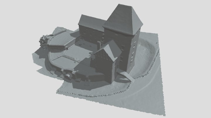 Hungary - Simontornya Castle 3D Model