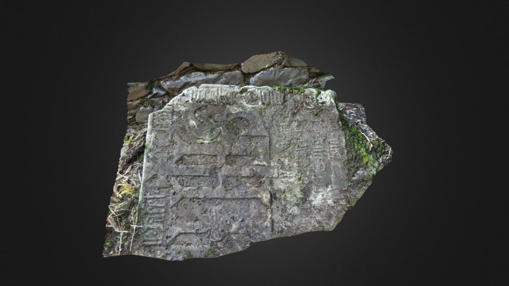 Rathbeagh Church: Thebald Purcell grave slab