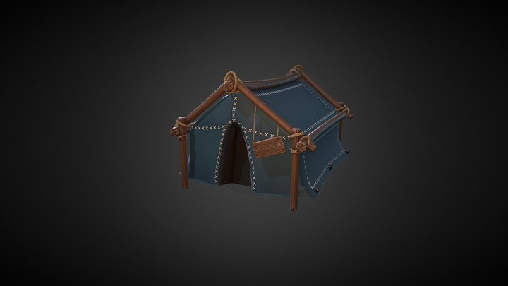 Stylized Tent 3D Model