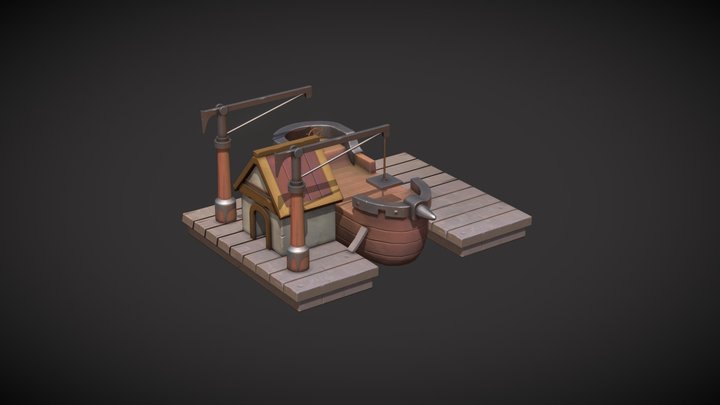 Mini Shipdock 3D Model