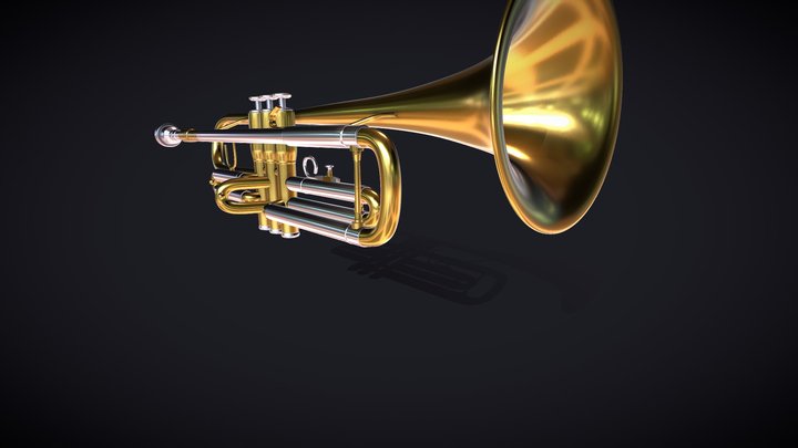 Trumpet Jupiter 3D Model