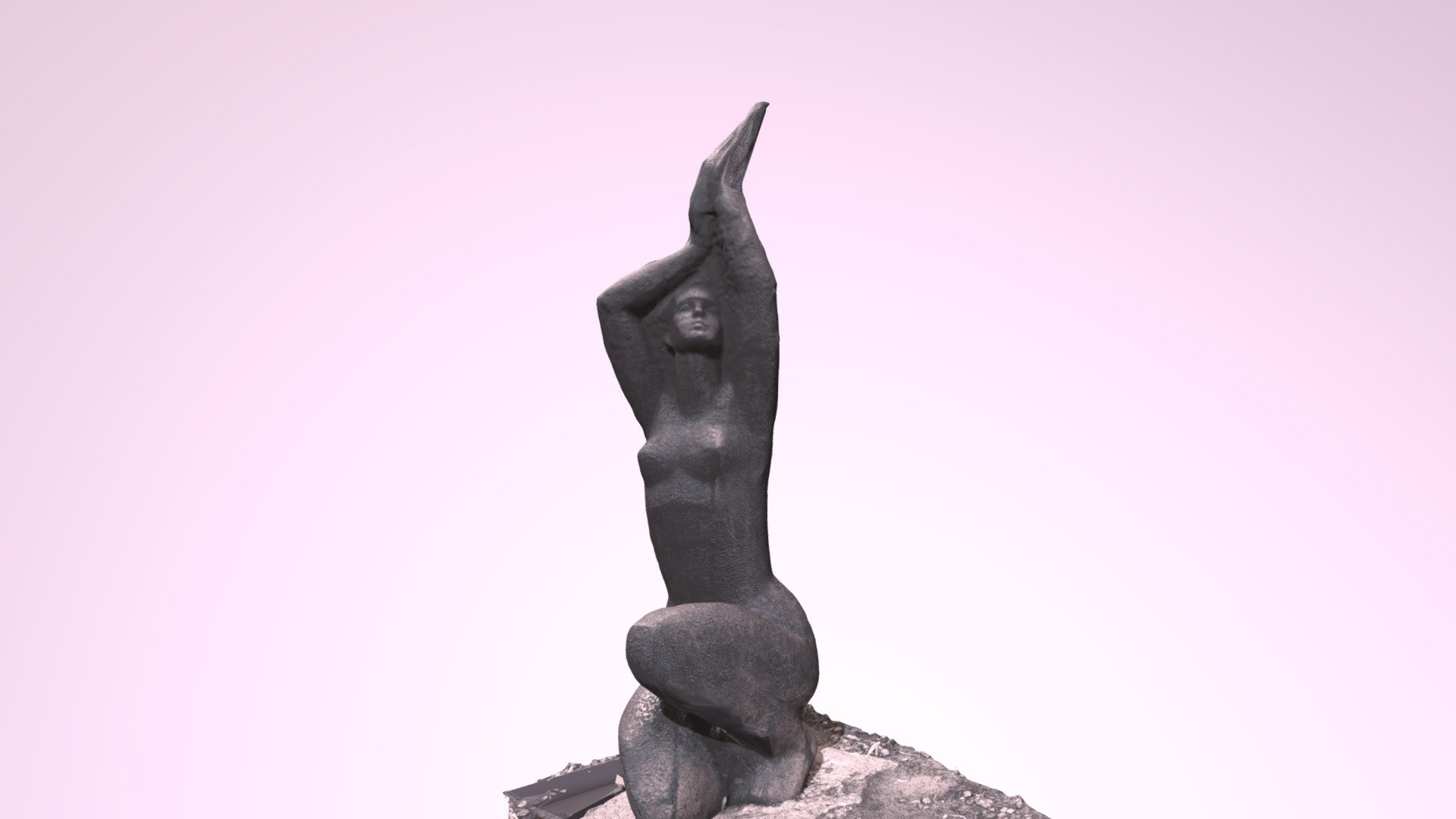 Woman Sculpture in Riga, Latvia