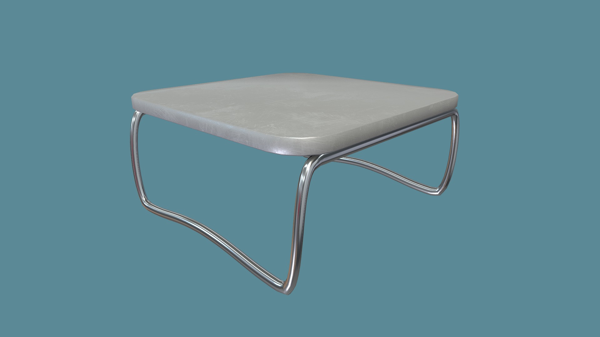 3D model Coffee Table - This is a 3D model of the Coffee Table. The 3D model is about a table with a metal frame.