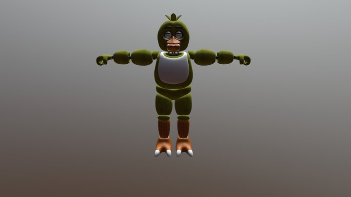 Five night's at Freddys Chica. 3D Model