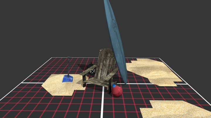 DAE 5 Finished Props - By The Ocean 3D Model