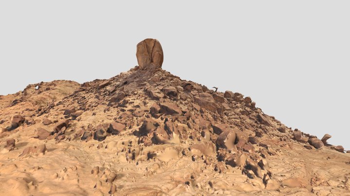 Split Rock of Horeb in 3D 3D Model
