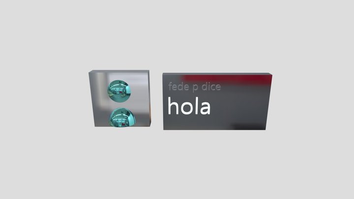 fede p dice hola 3D Model