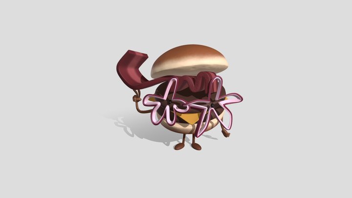 Star Onion Burguer 3D Model