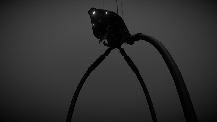 war of the worlds tripod with animations 3D Model