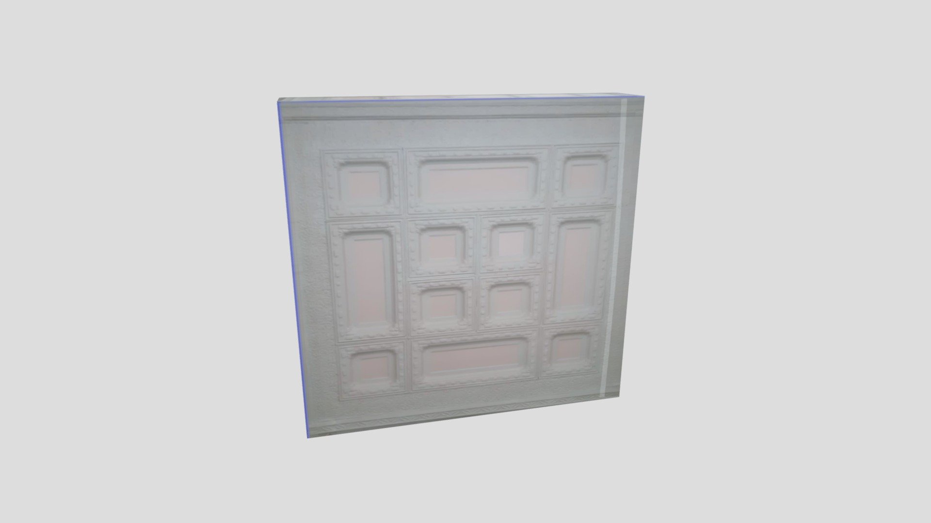 Modelo 3D de un fragmento de techo