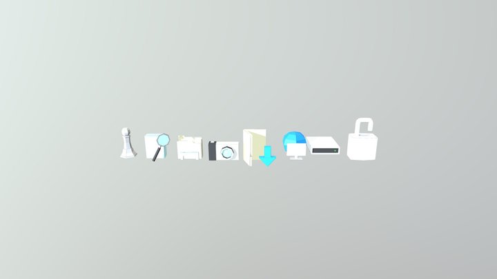 Icon Pack 3D Model