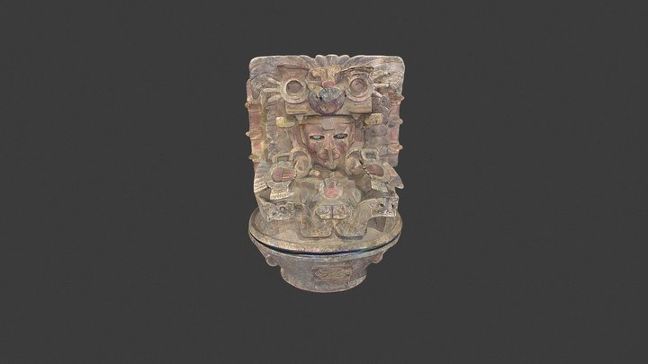 Incensario  estilo Teotihuacano 3D Model